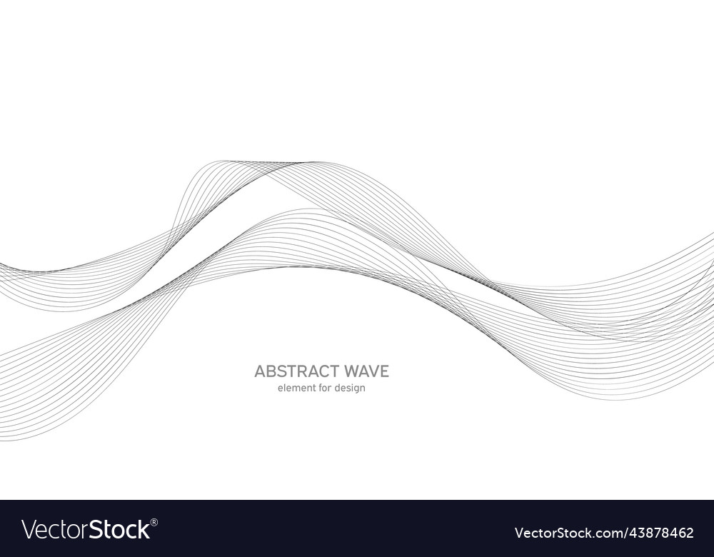 Abstract wave element for design digital