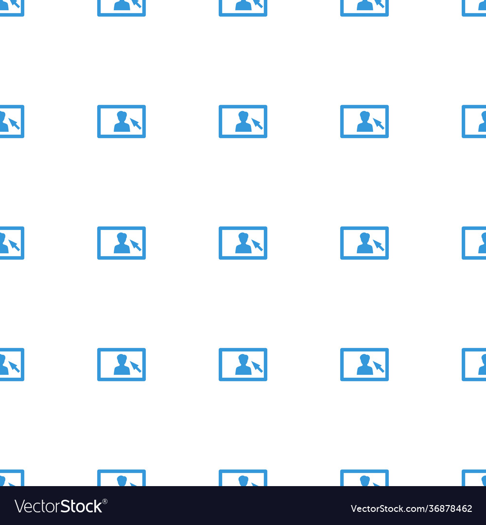 Camera display icon pattern seamless white
