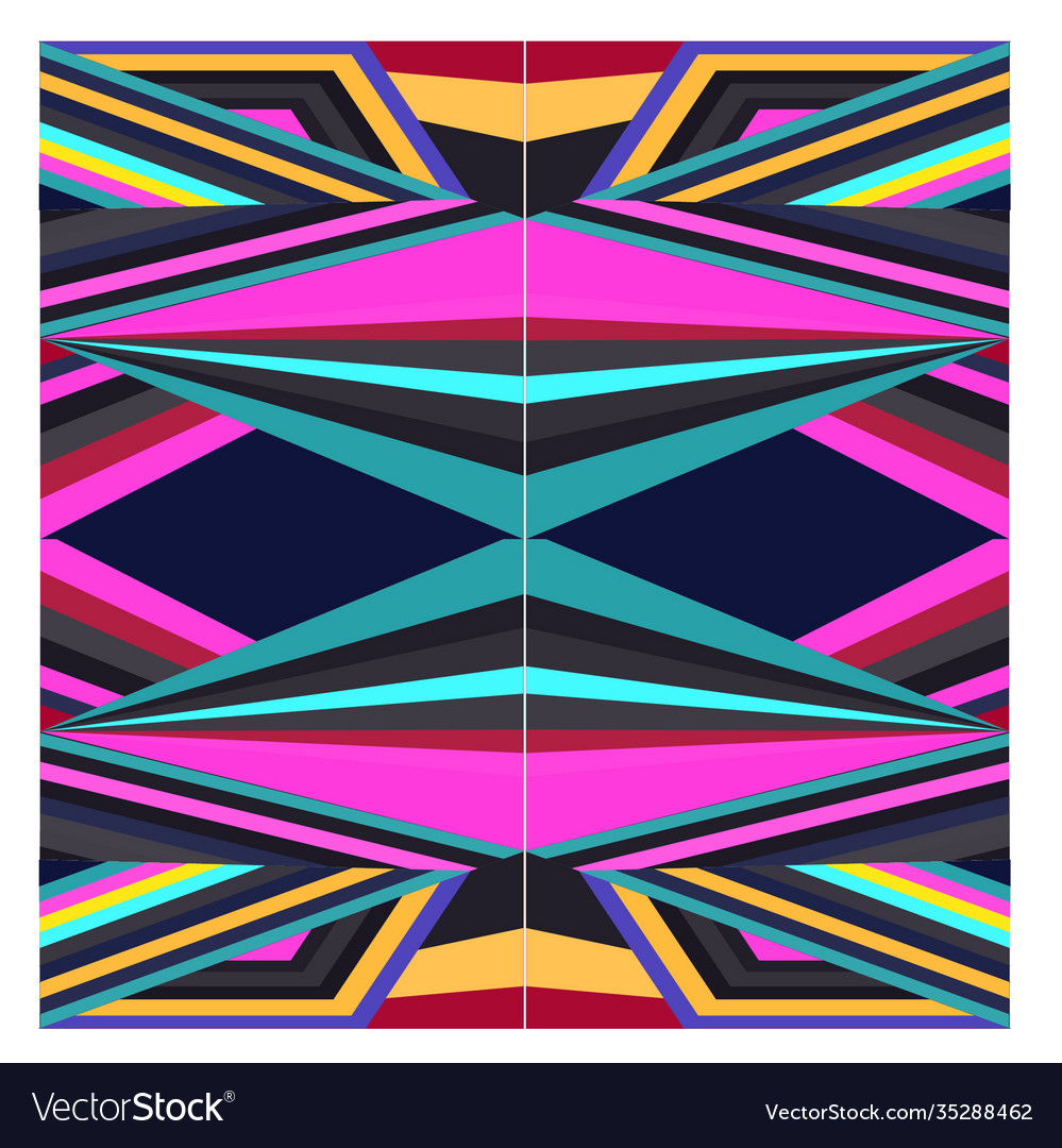 Colorful geometric and curve background pattern