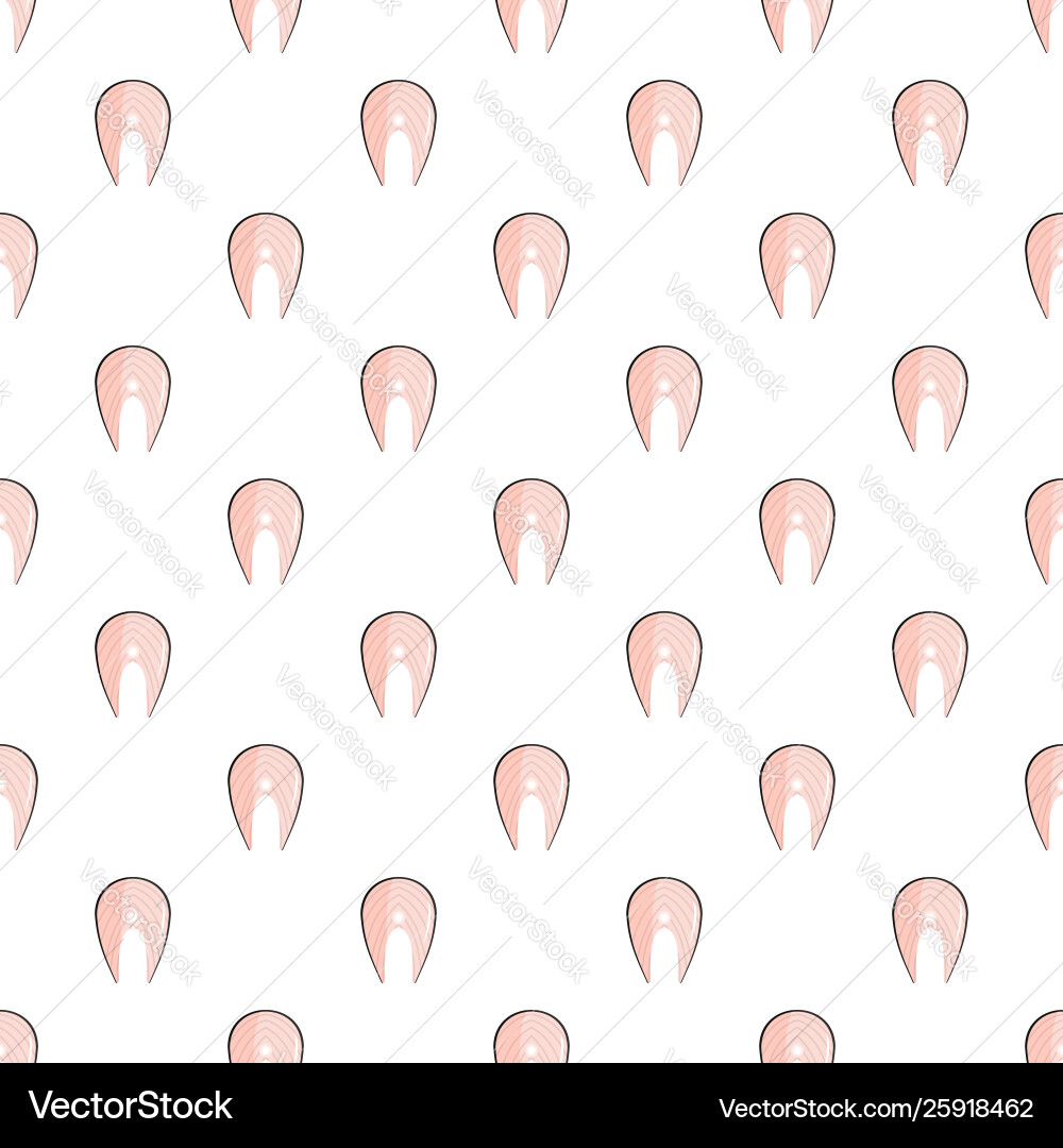 Fish steak pattern seamless Royalty Free Vector Image