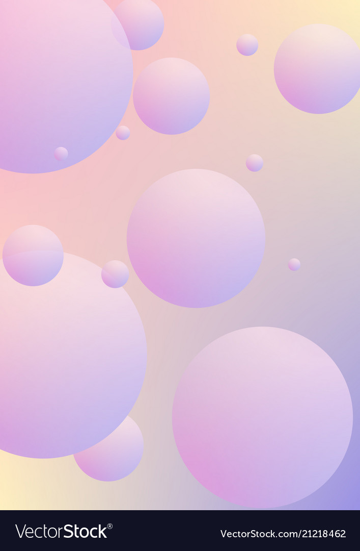 Fluid poster with round shapes vector image Fluid poster with round shapes