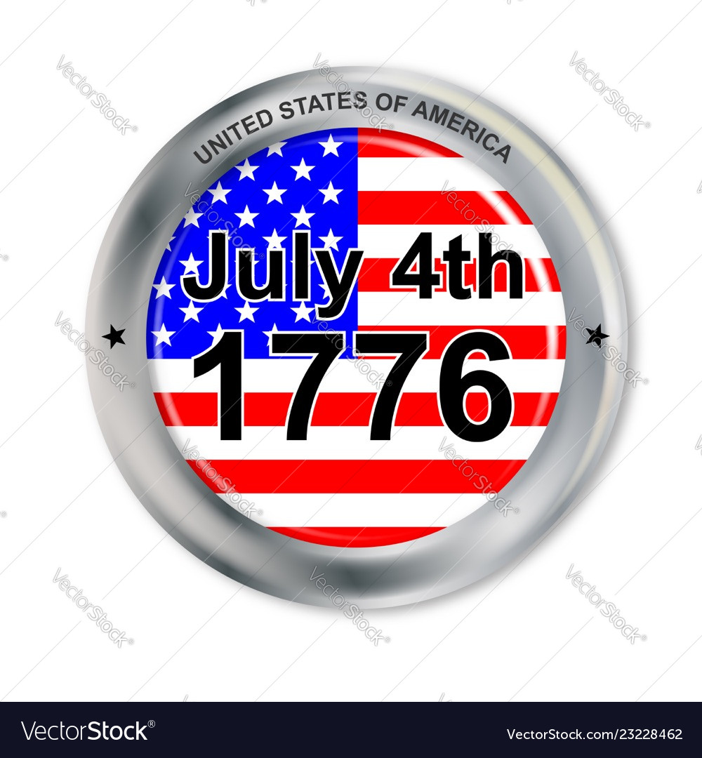 July 4 button