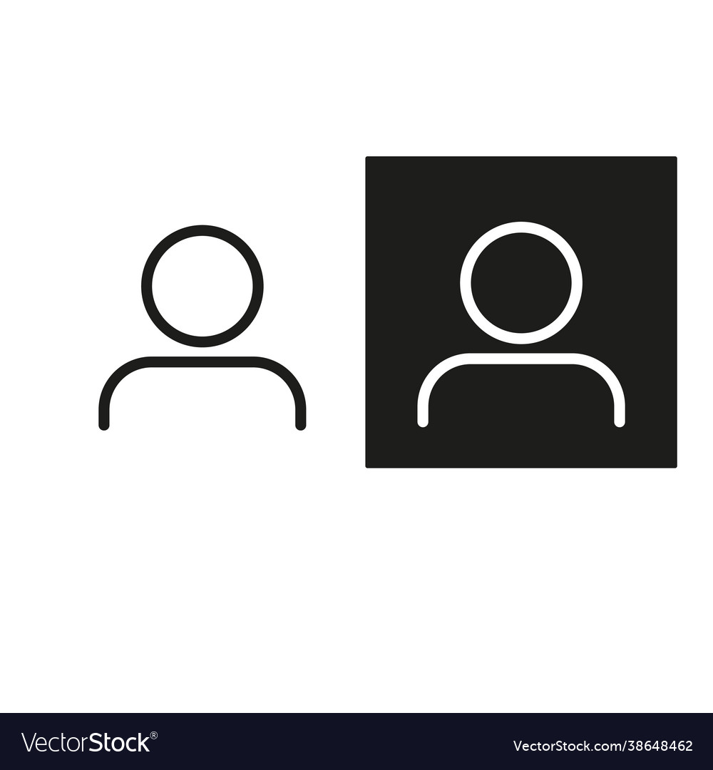 Man icon on white background simple flat vector image Man icon on white background simple flat
