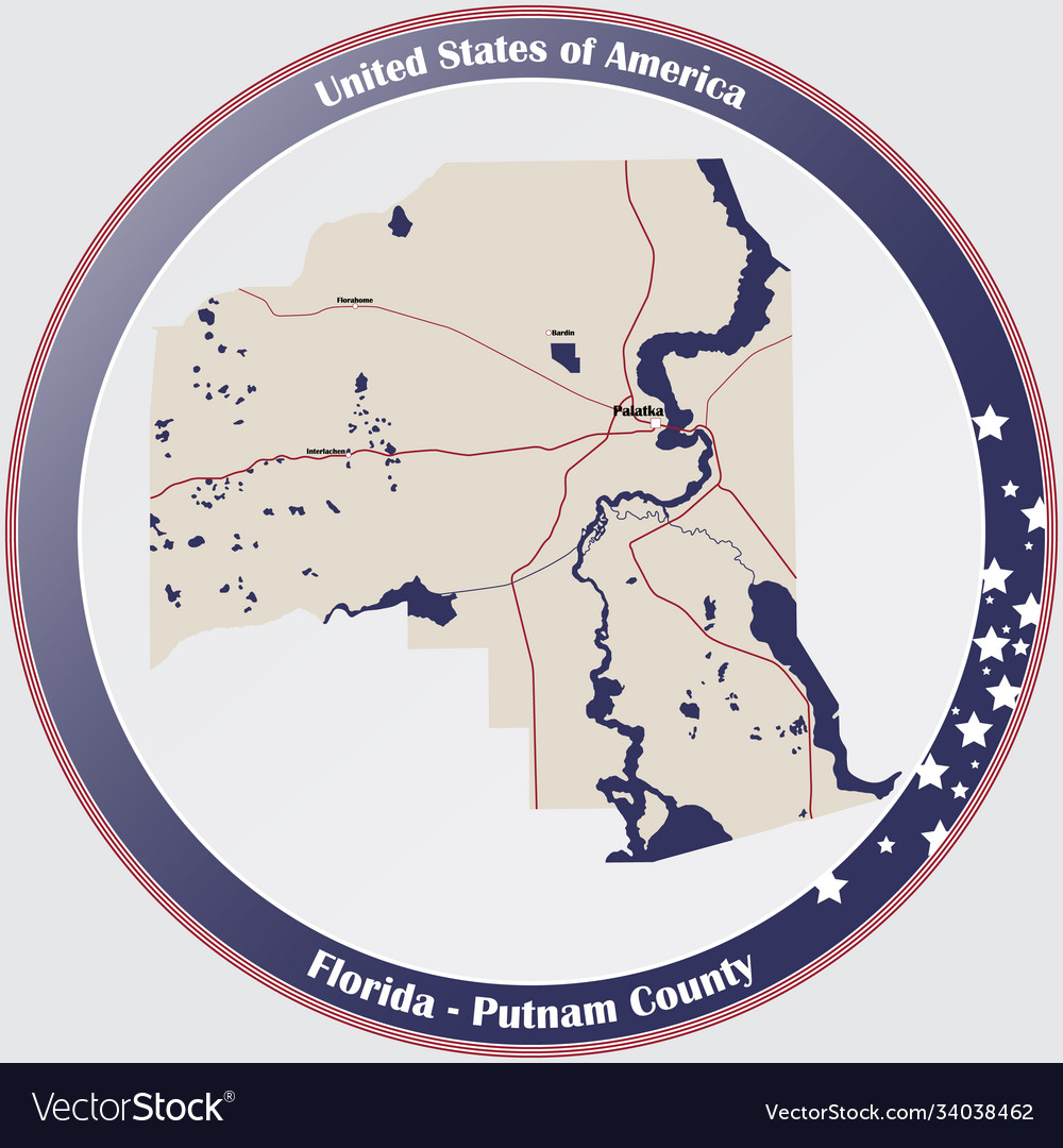 Map putnam county in florida