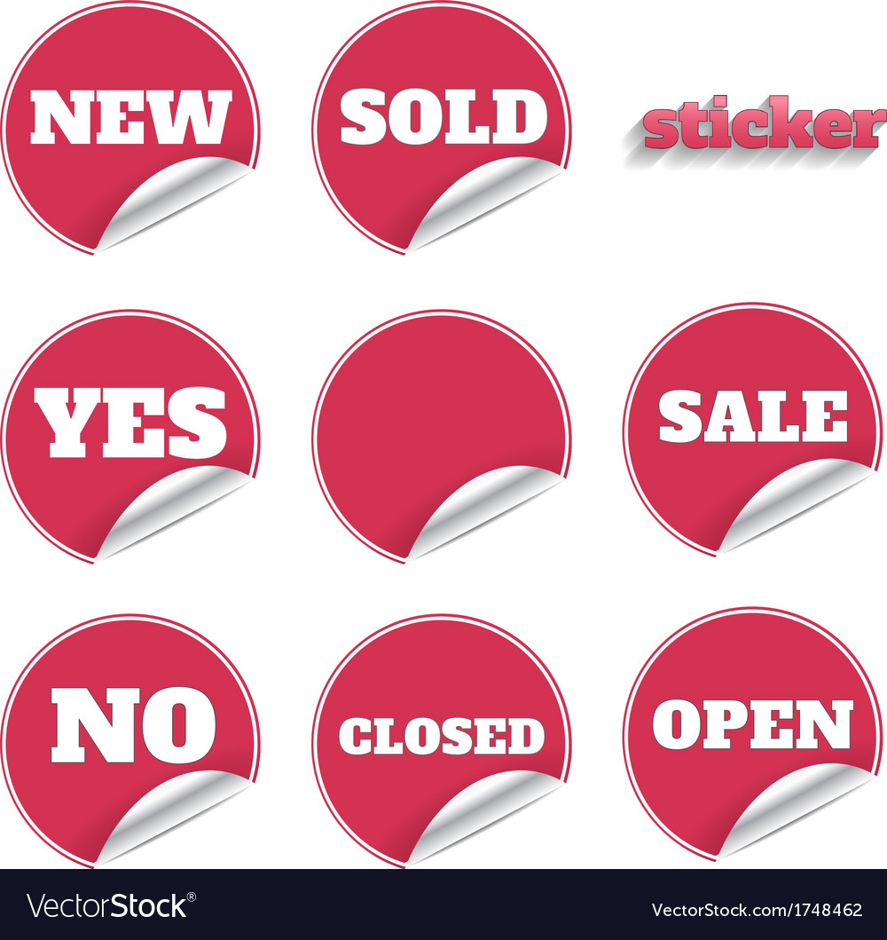 Red Sticky Notes Set