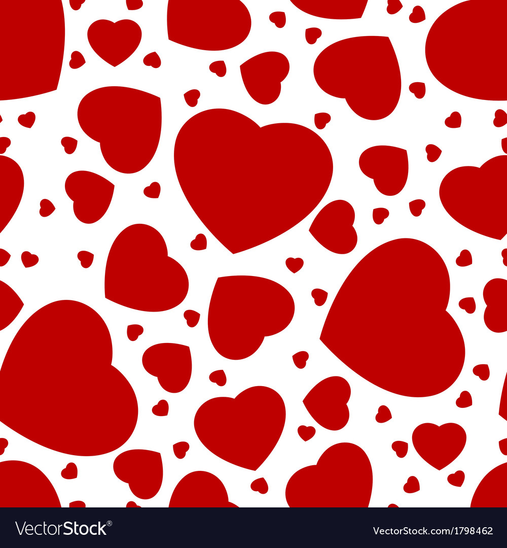 Seamless pattern from hearts