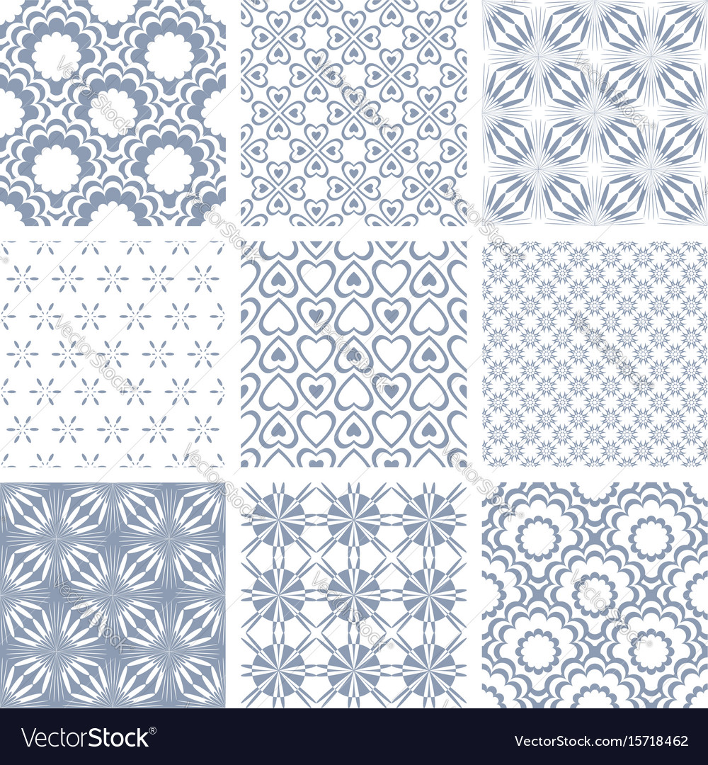 Seamless patterns set