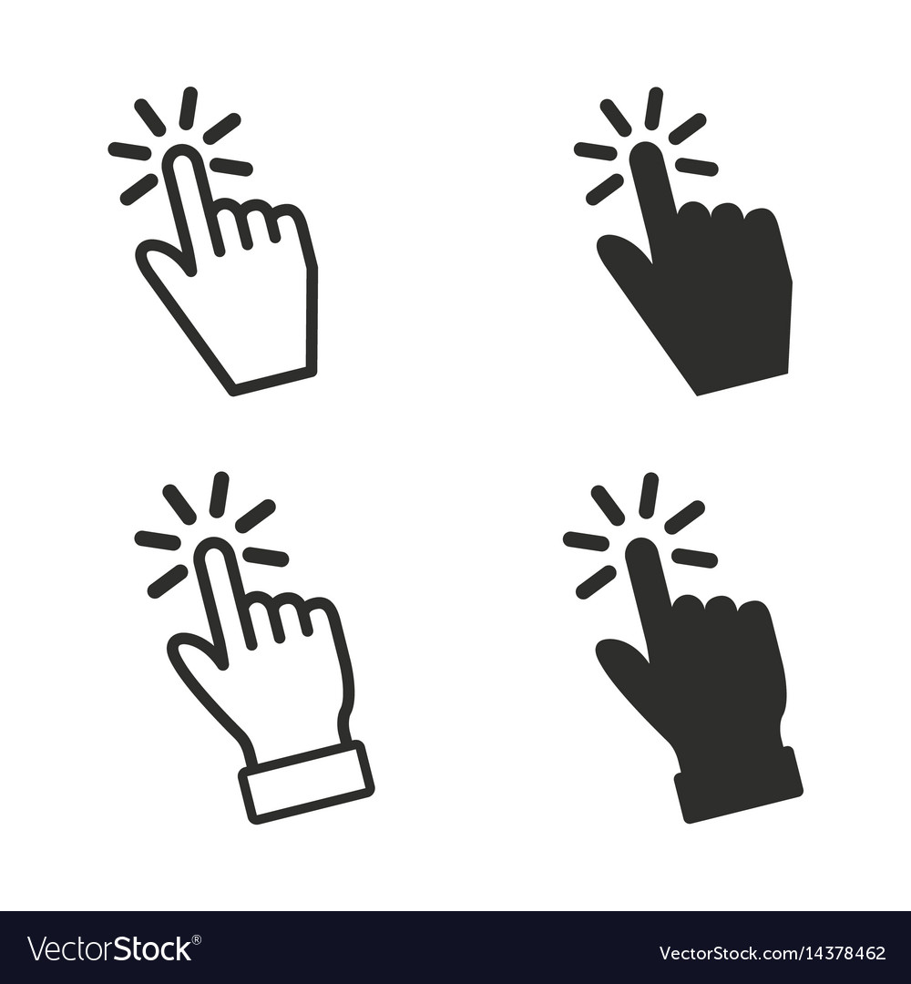 Touch icons set Royalty Free Vector Image - VectorStock