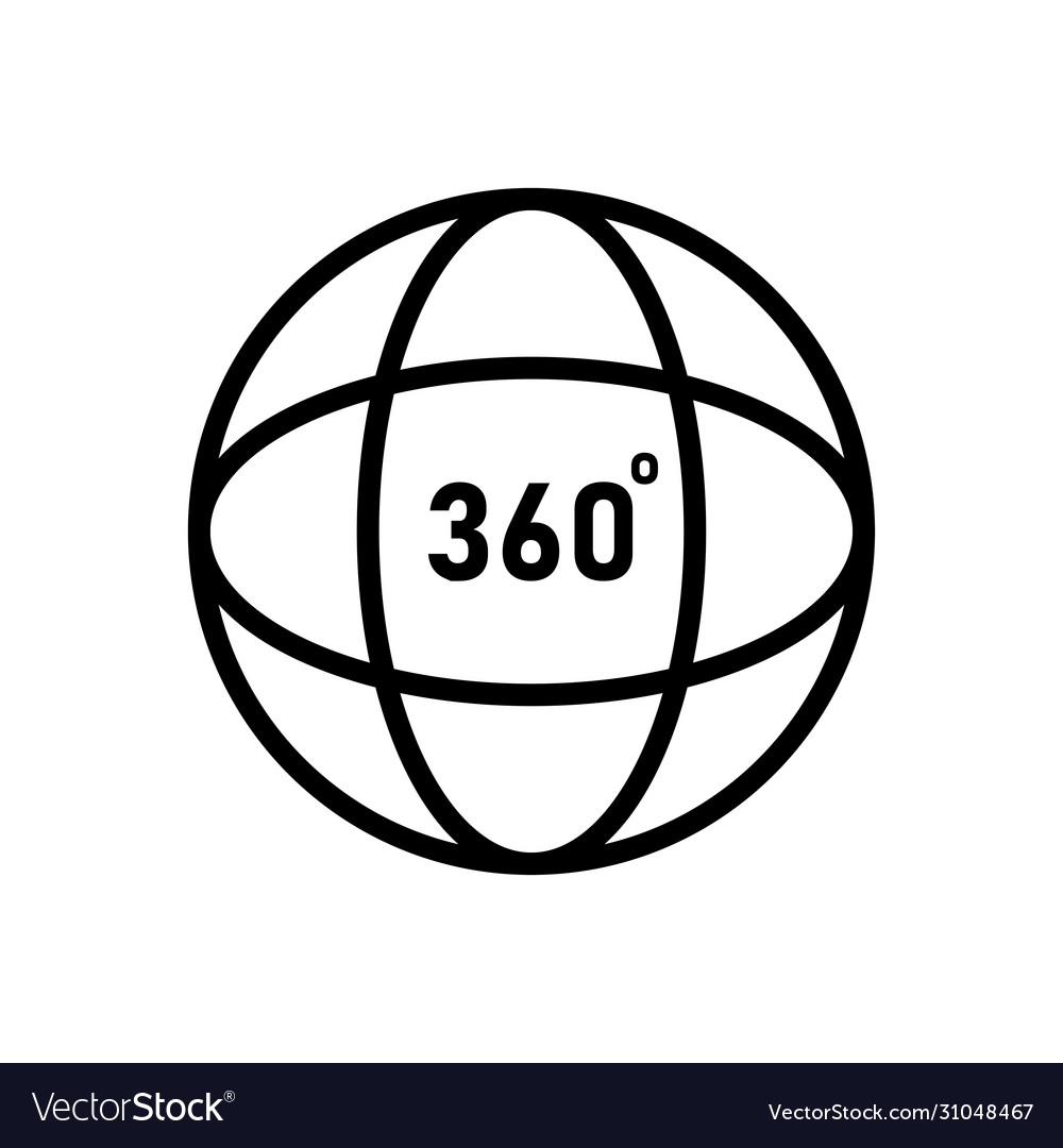 360 degrees angel sign simple icon ful vector image 360 degrees angel sign simple icon ful
