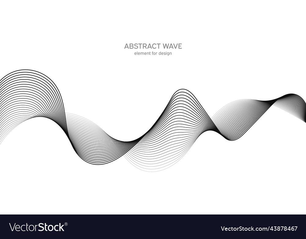 Abstract wave element for design digital Vector Image Abstract wave element for design digital
