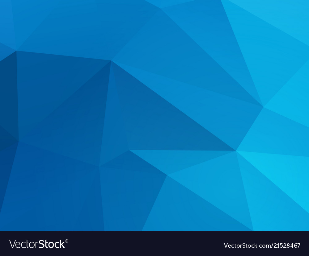 Blue mosaic triangle pattern vector image Blue mosaic triangle pattern
