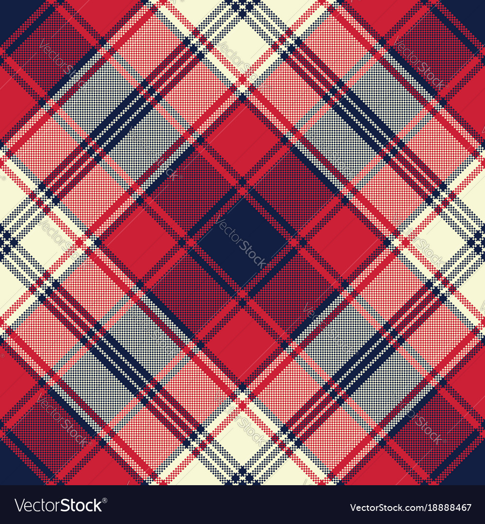 Fabric Texture Check Plaid Seamless Pattern Vector Image 1589