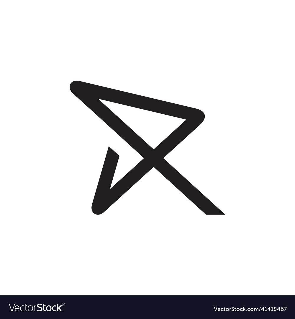 Initial letter r logo design concept