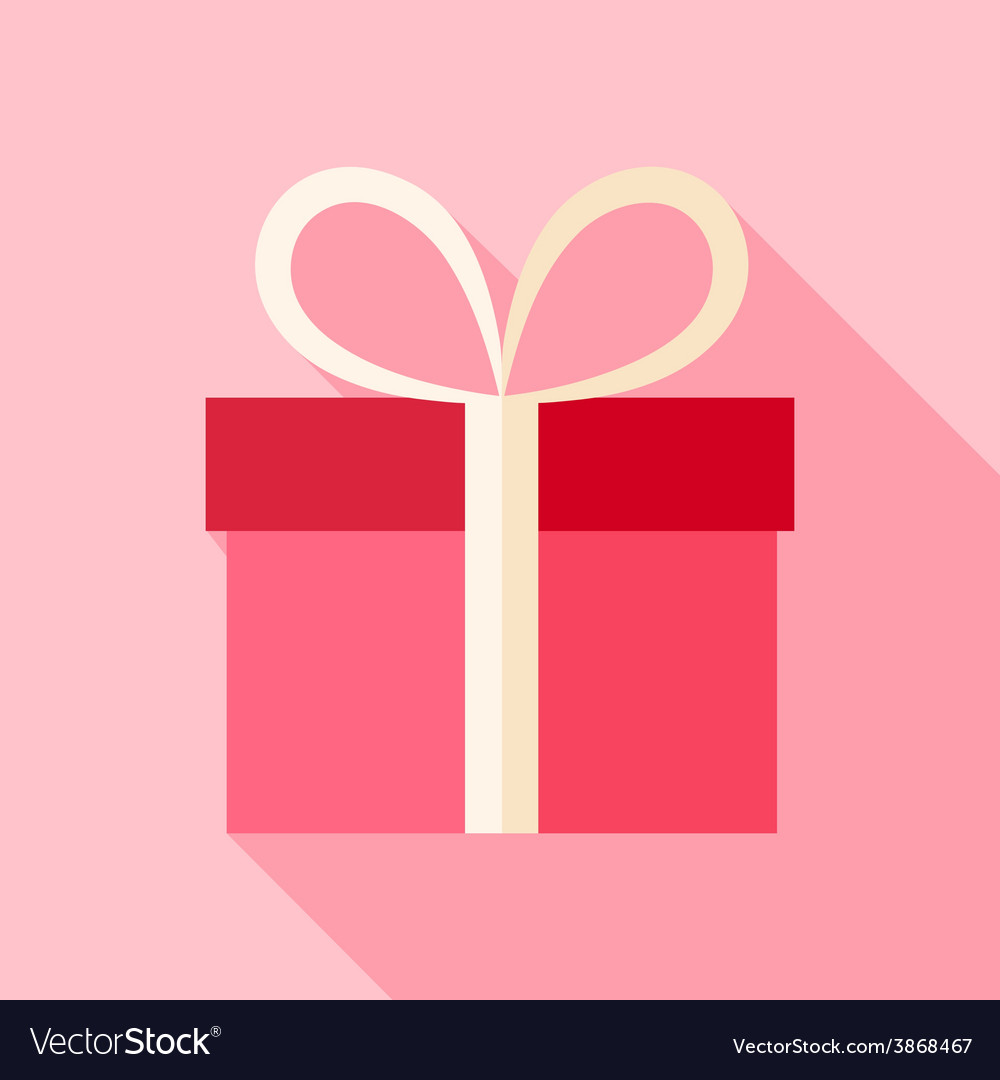 Pink present box Royalty Free Vector Image - VectorStock