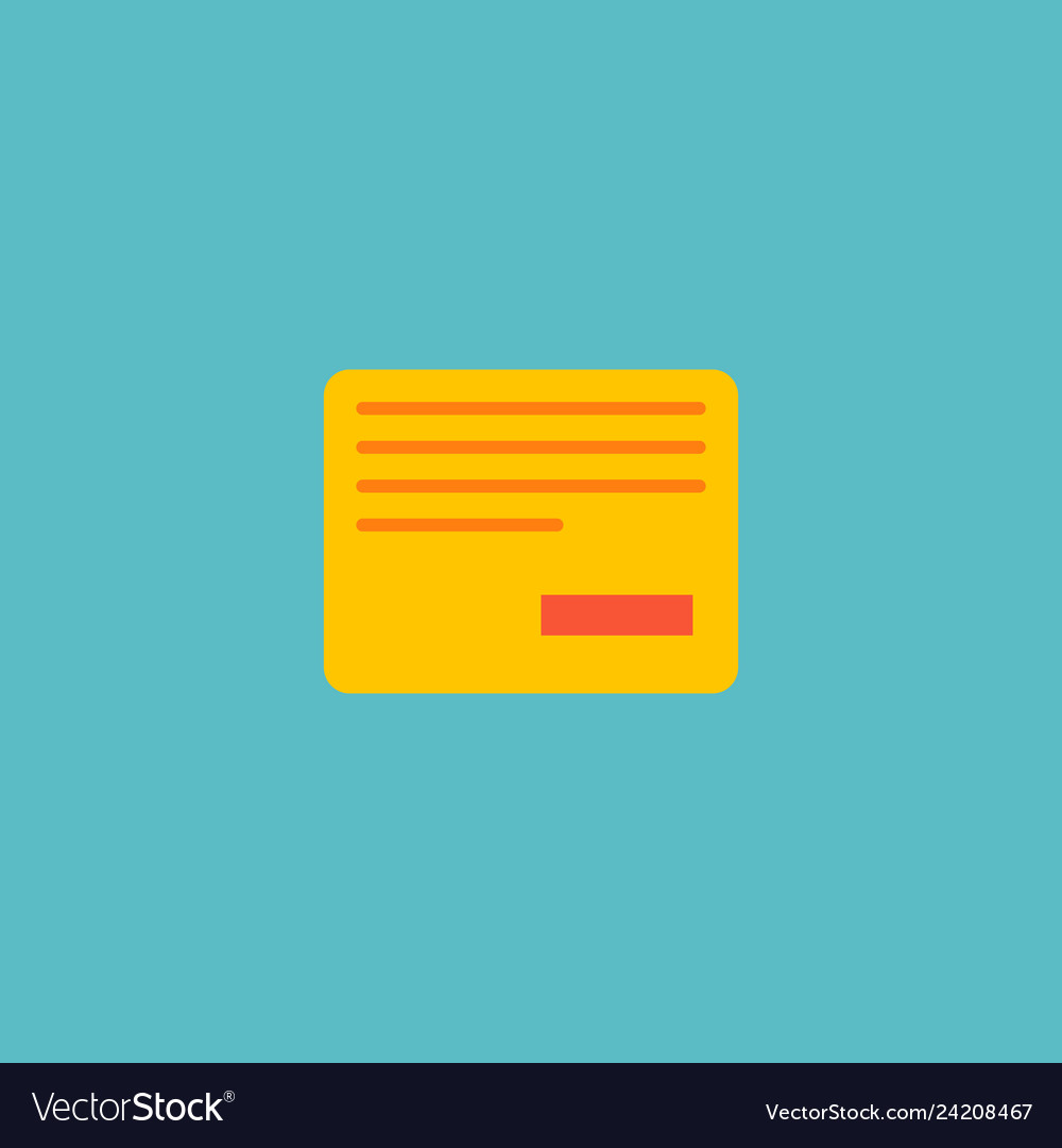 Remove task icon flat element Vector Image Remove task icon flat element