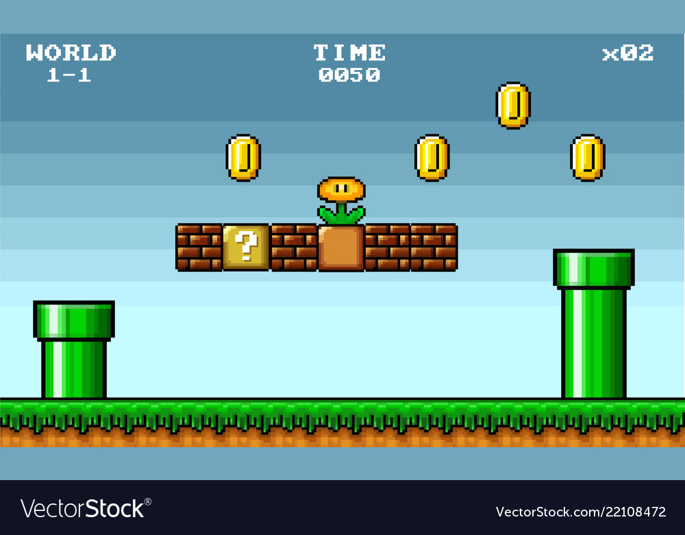 8-Bit Pixel Platformer Game Asset