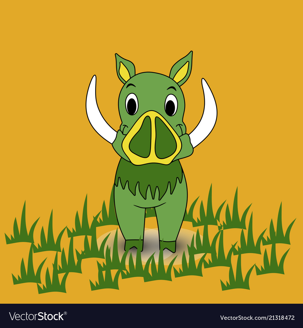 Boar on a background