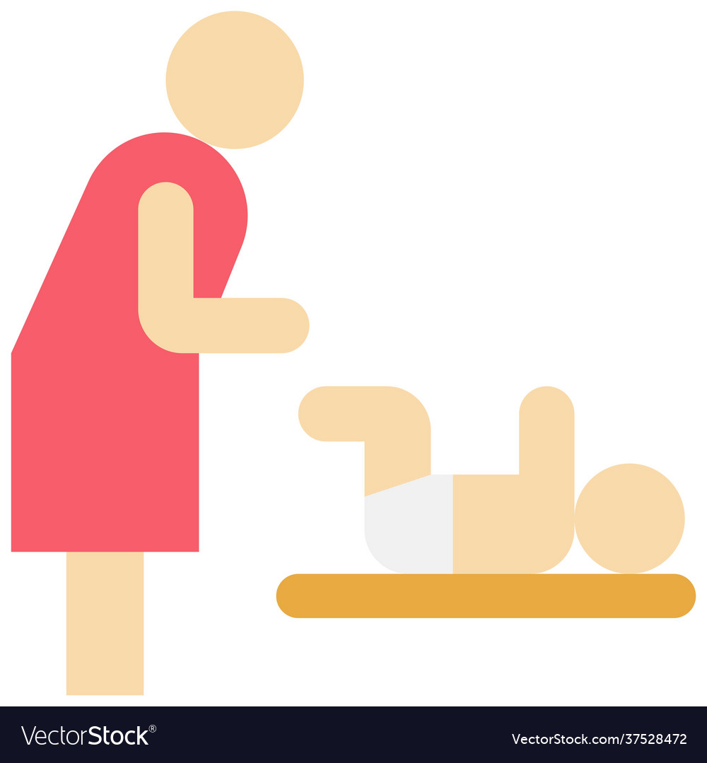 Changing table icon supermarket and shopping mall Vector Image