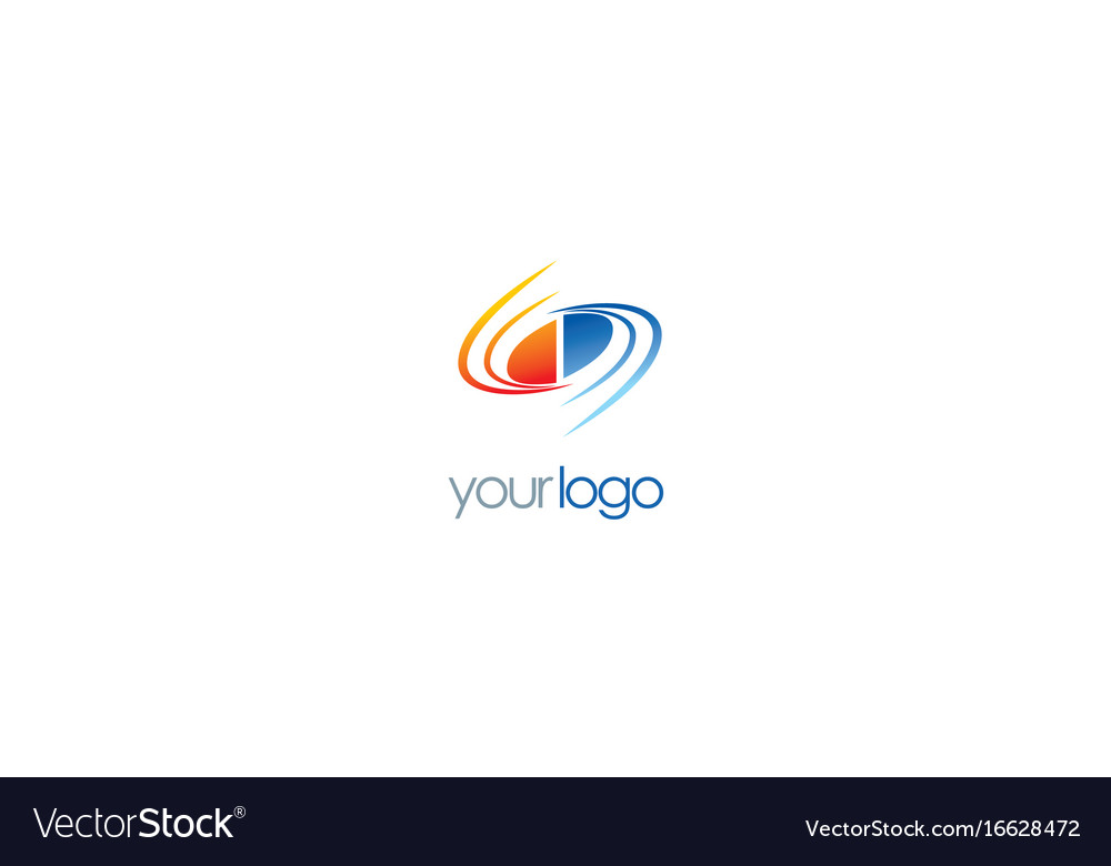 Circle swirl loop color logo
