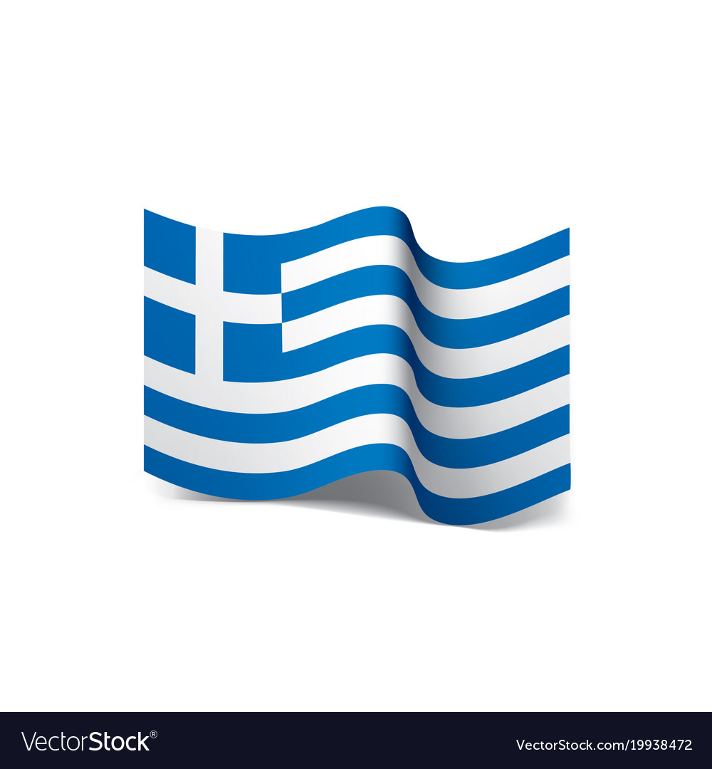 Greece flag Royalty Free Vector Image - VectorStock