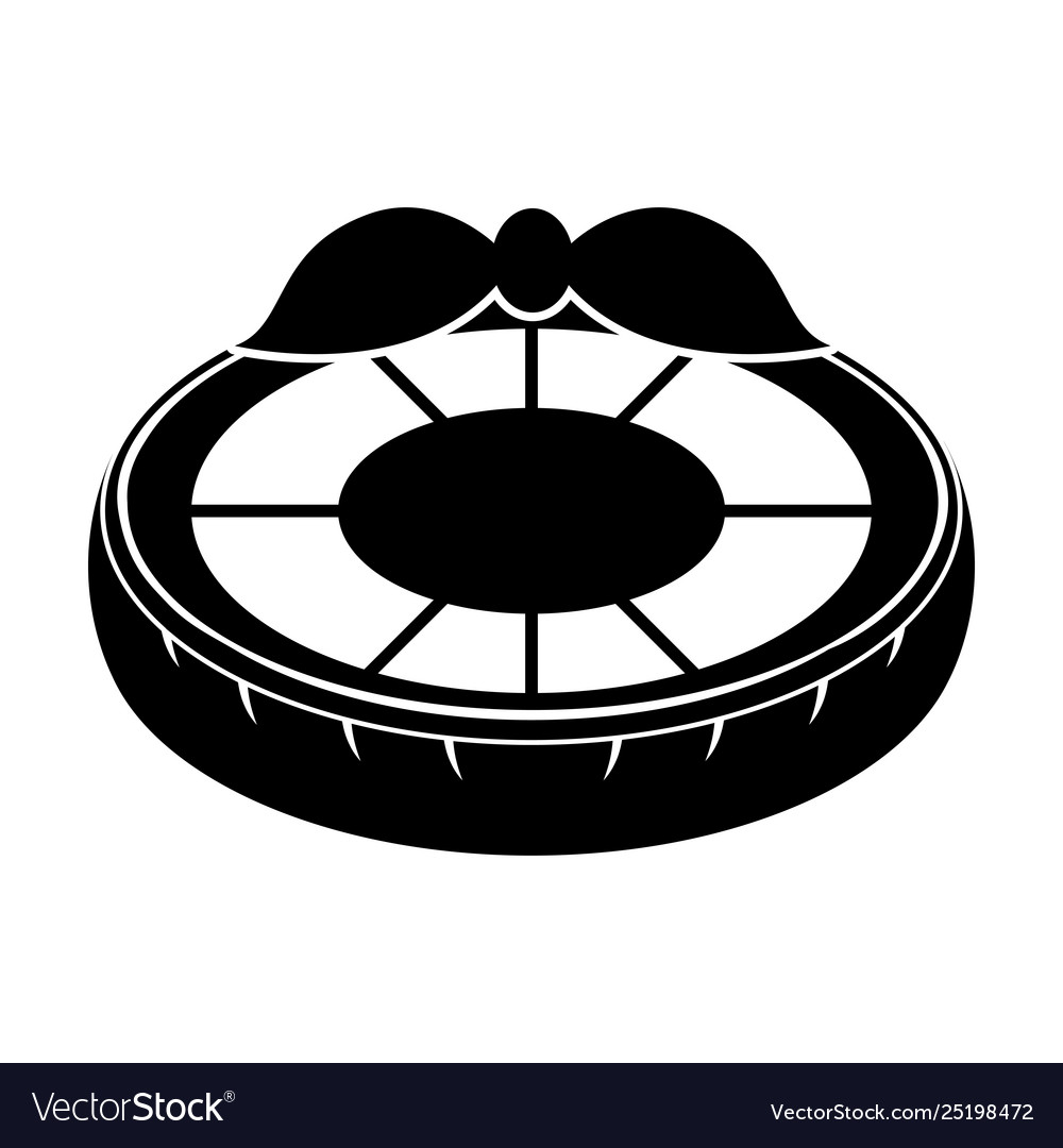 Isolated pool float shaped lemon icon