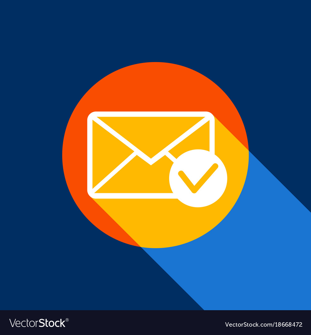 Mail sign with allow mark