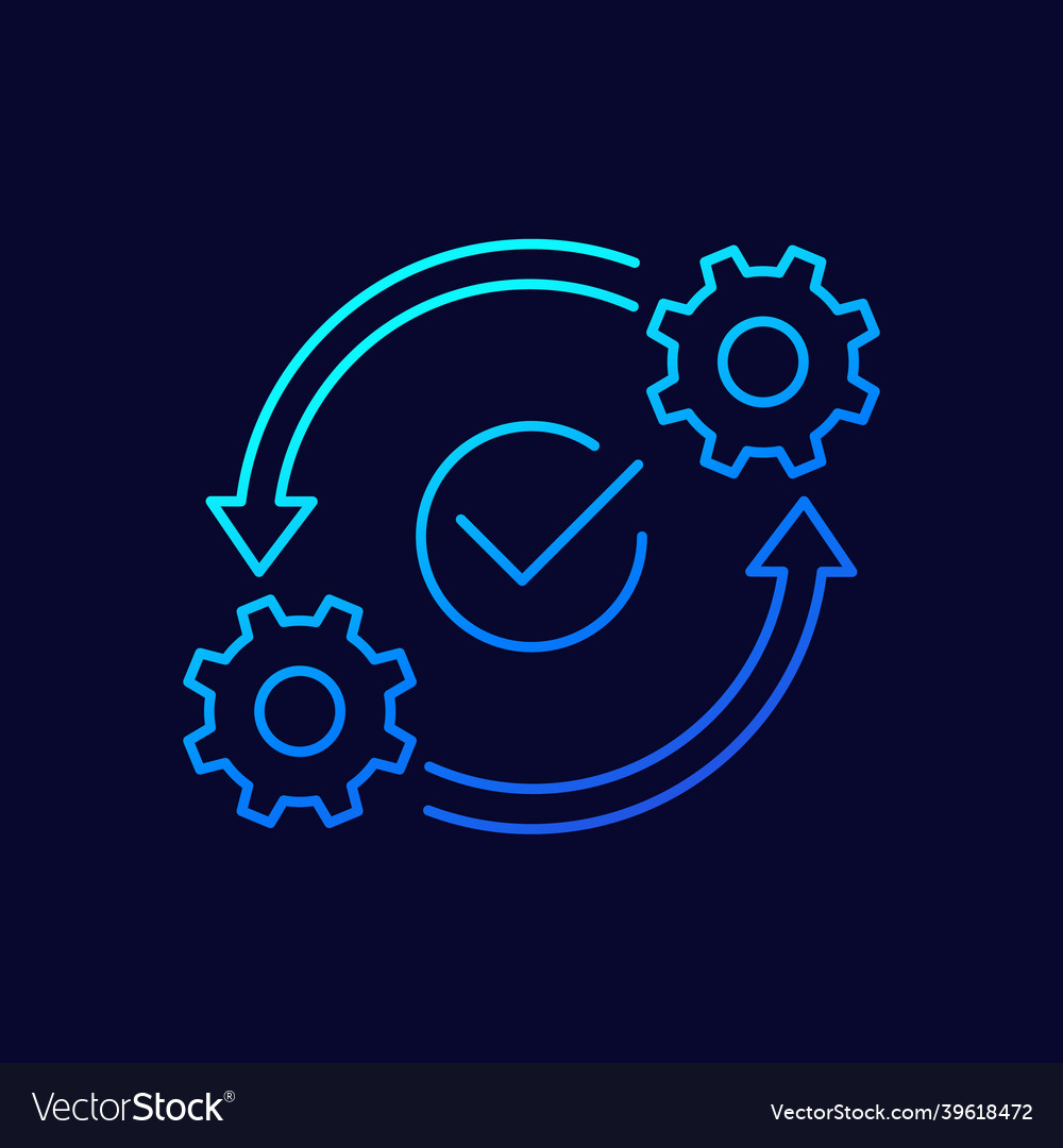 Optimization optimize line icon