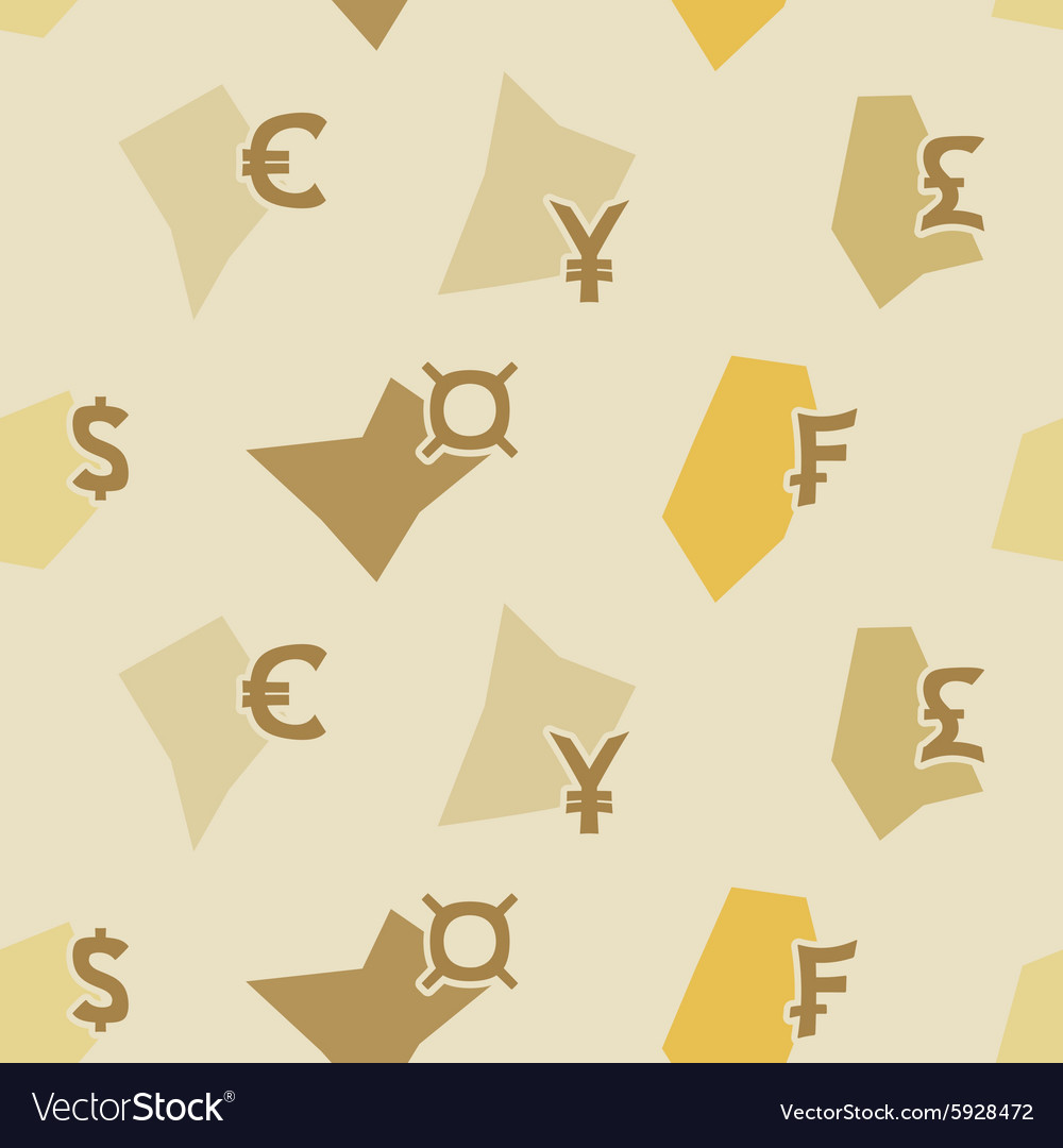 Seamless background with currency symbols
