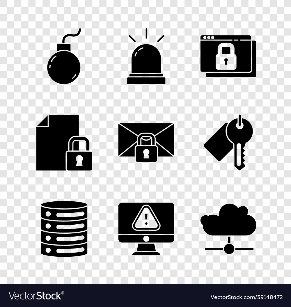 Set bomb ready to explode secure your site vector image Set bomb ready to explode secure your site