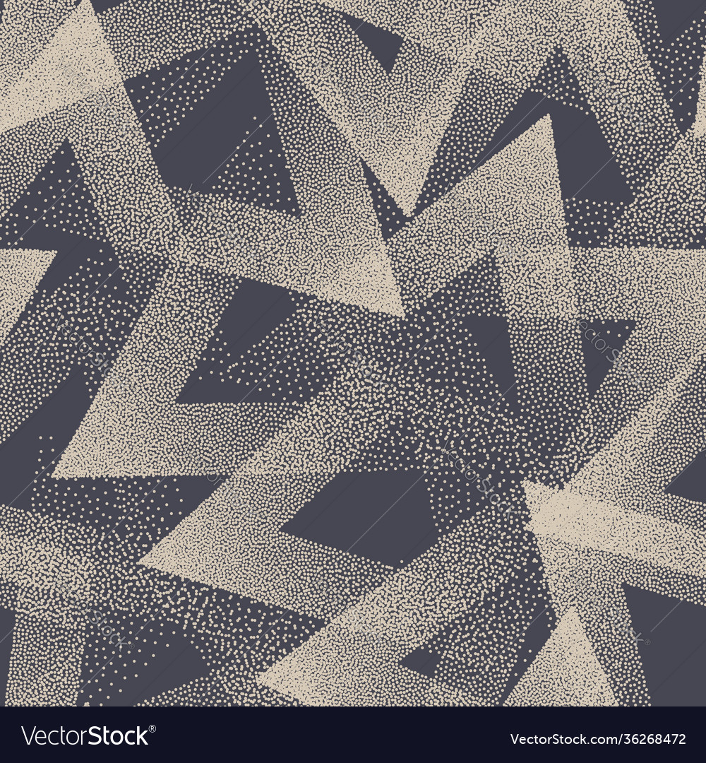 Stippled texture trendy seamless pattern retro Vector Image
