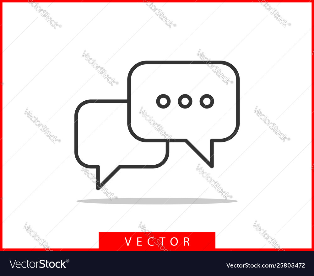 Talk bubble speech icon blank empty bubbles