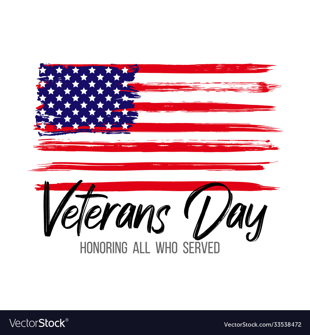 Veterans day card creative vector image Veterans day card creative
