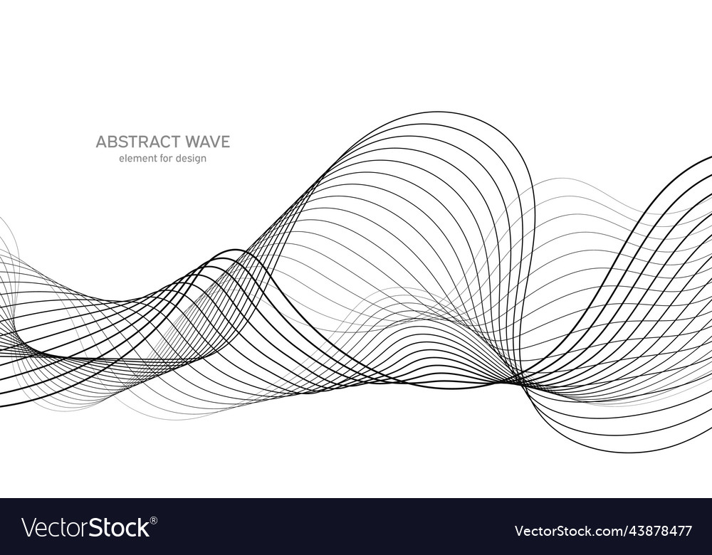 Abstract wave element for design digital Vector Image Abstract wave element for design digital
