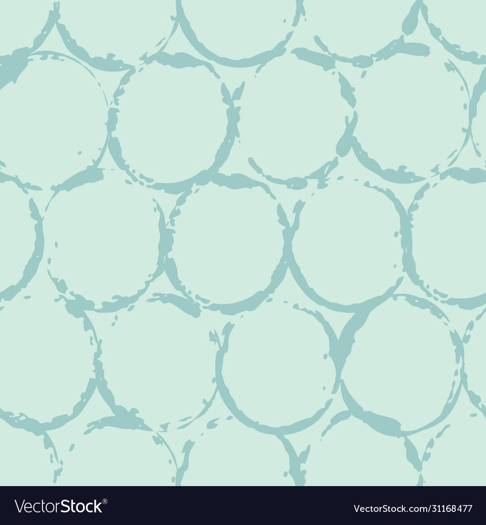 Circular painted print repeat pattern