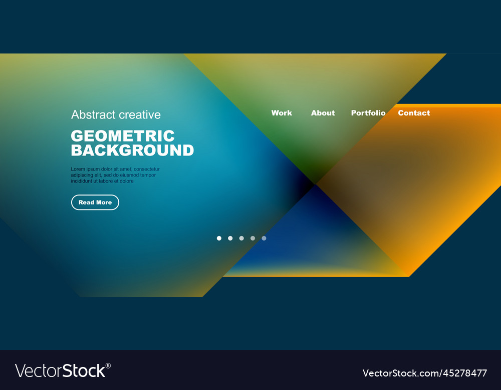 Dynamic triangle design with fluid gradient colors