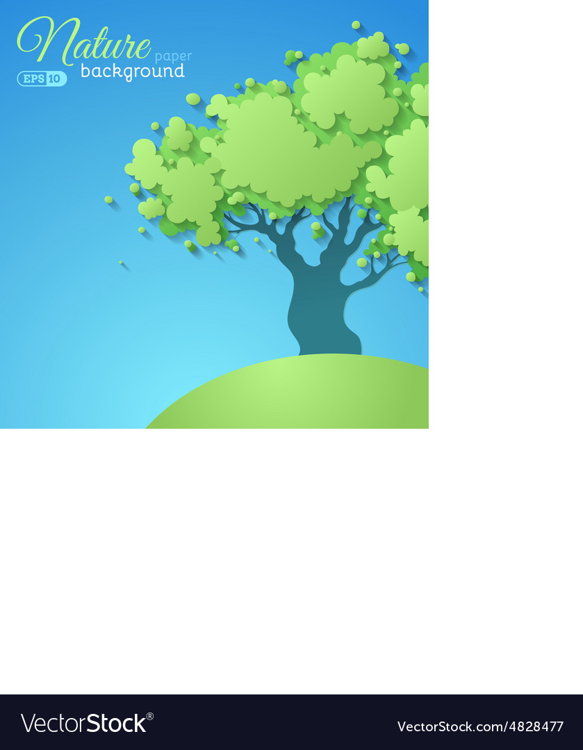 Paper tree background
