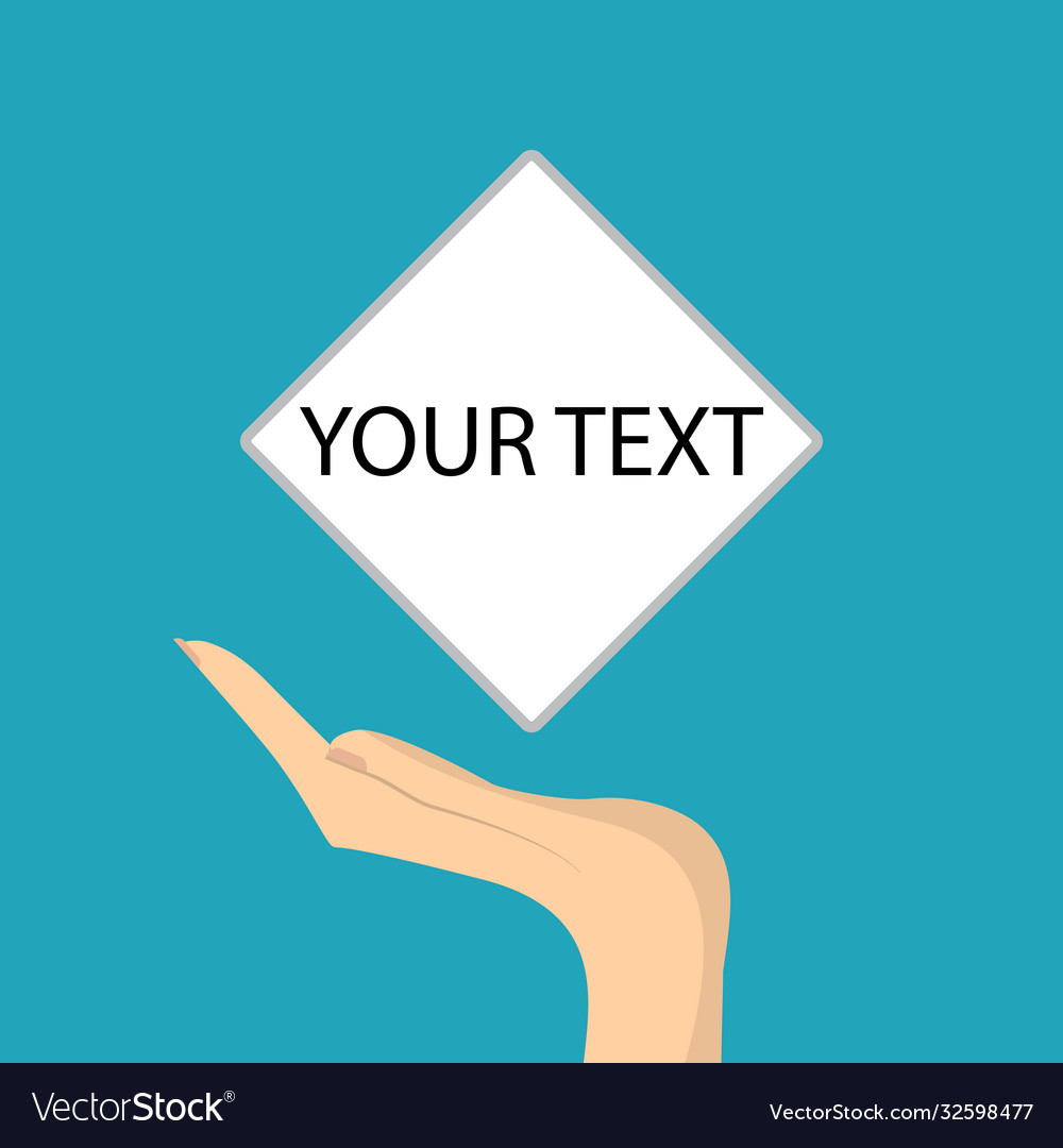 Put your own text here background template Vector Image
