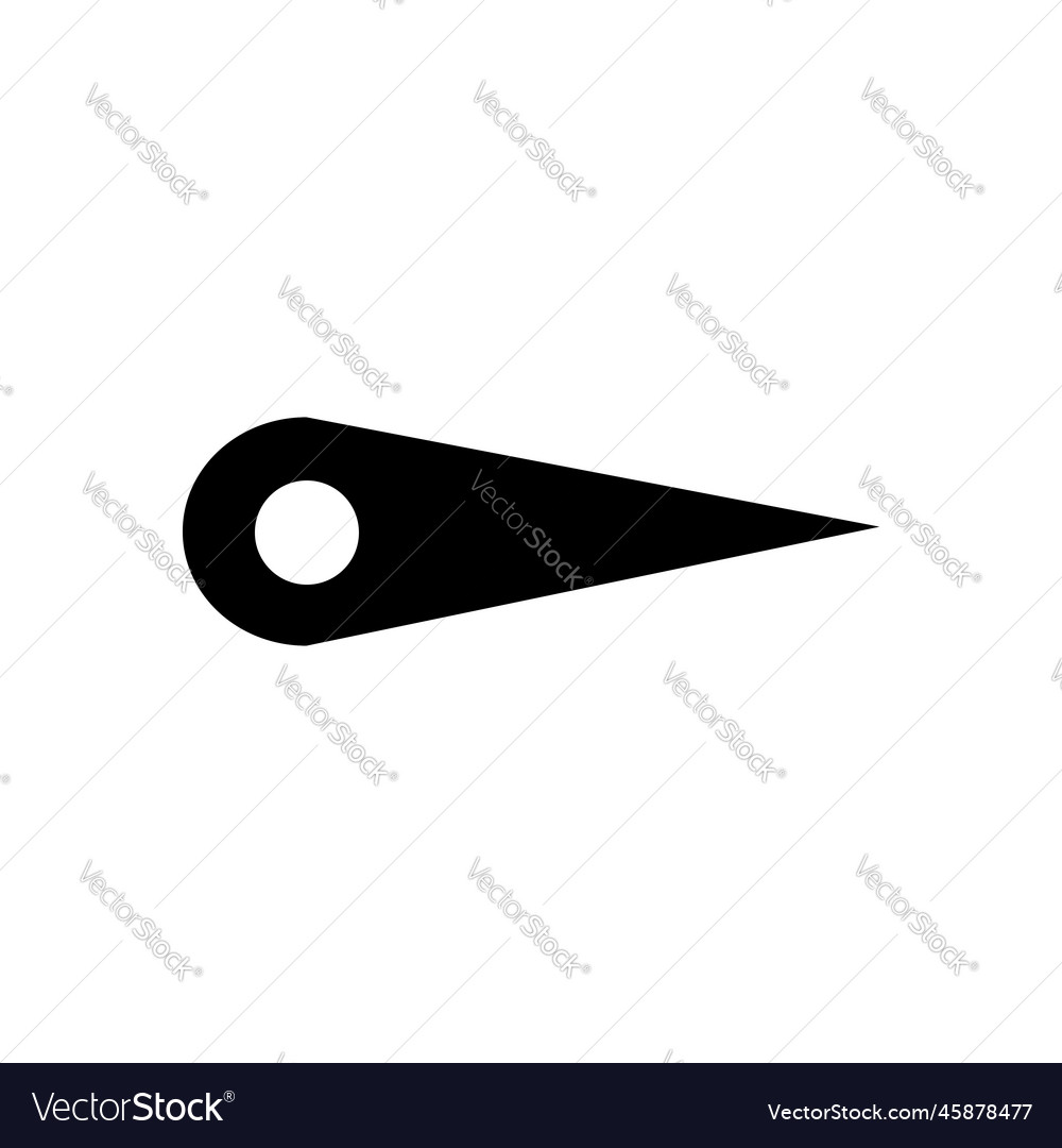 Symbol or icon of a pointer direction vector image Symbol or icon of a pointer direction