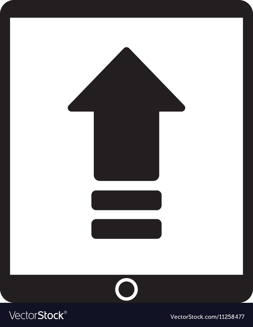 Upload arrow of digital concept