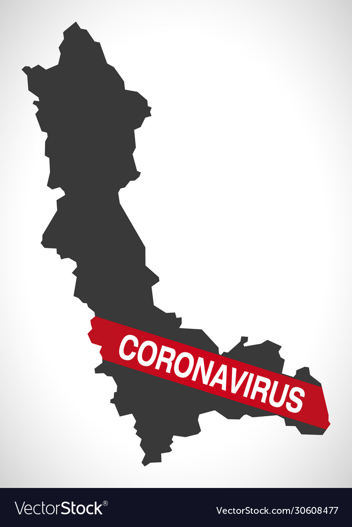 West azerbaijan iran province map Royalty Free Vector Image