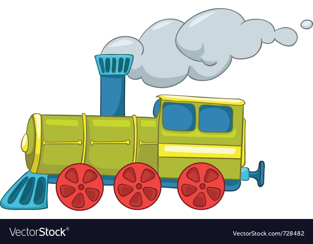 Cartoon train Royalty Free Vector Image VectorStock