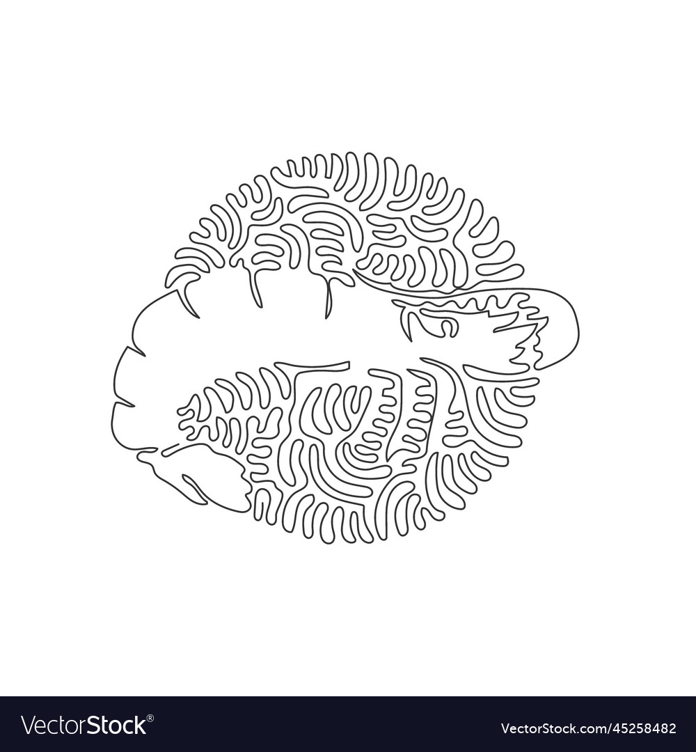 Continuous curve one line drawing of adorable