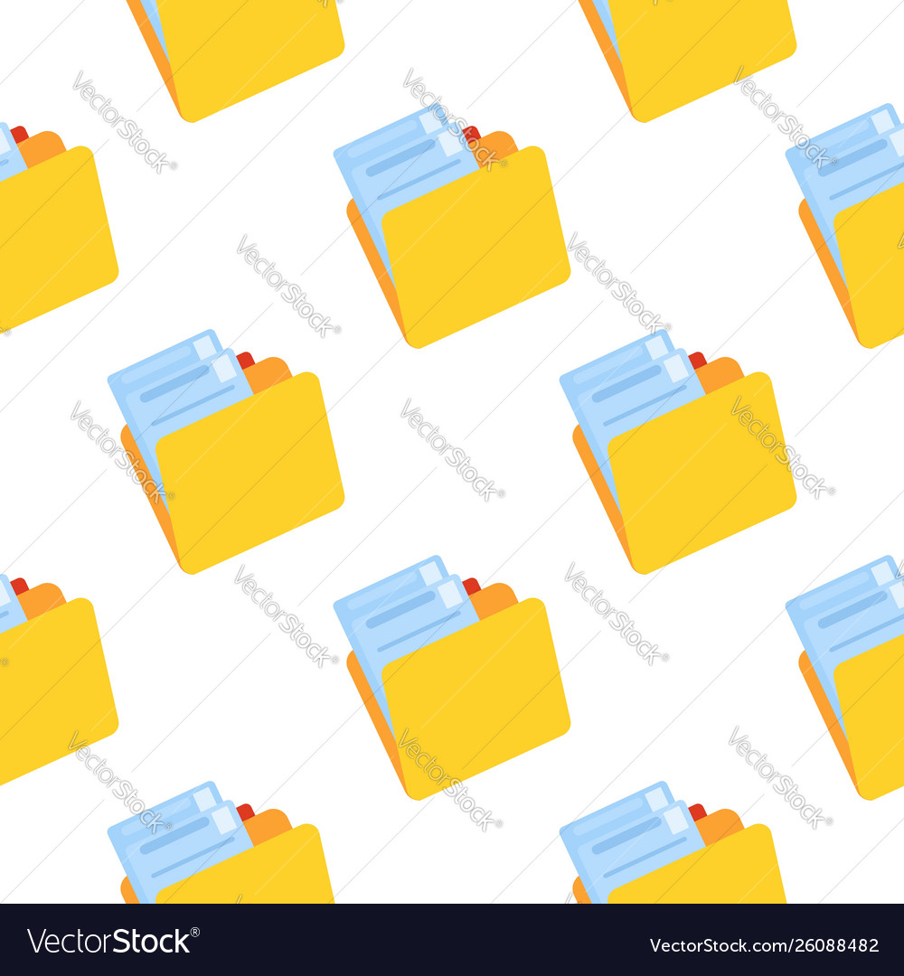 Folder symbol seamless pattern icon