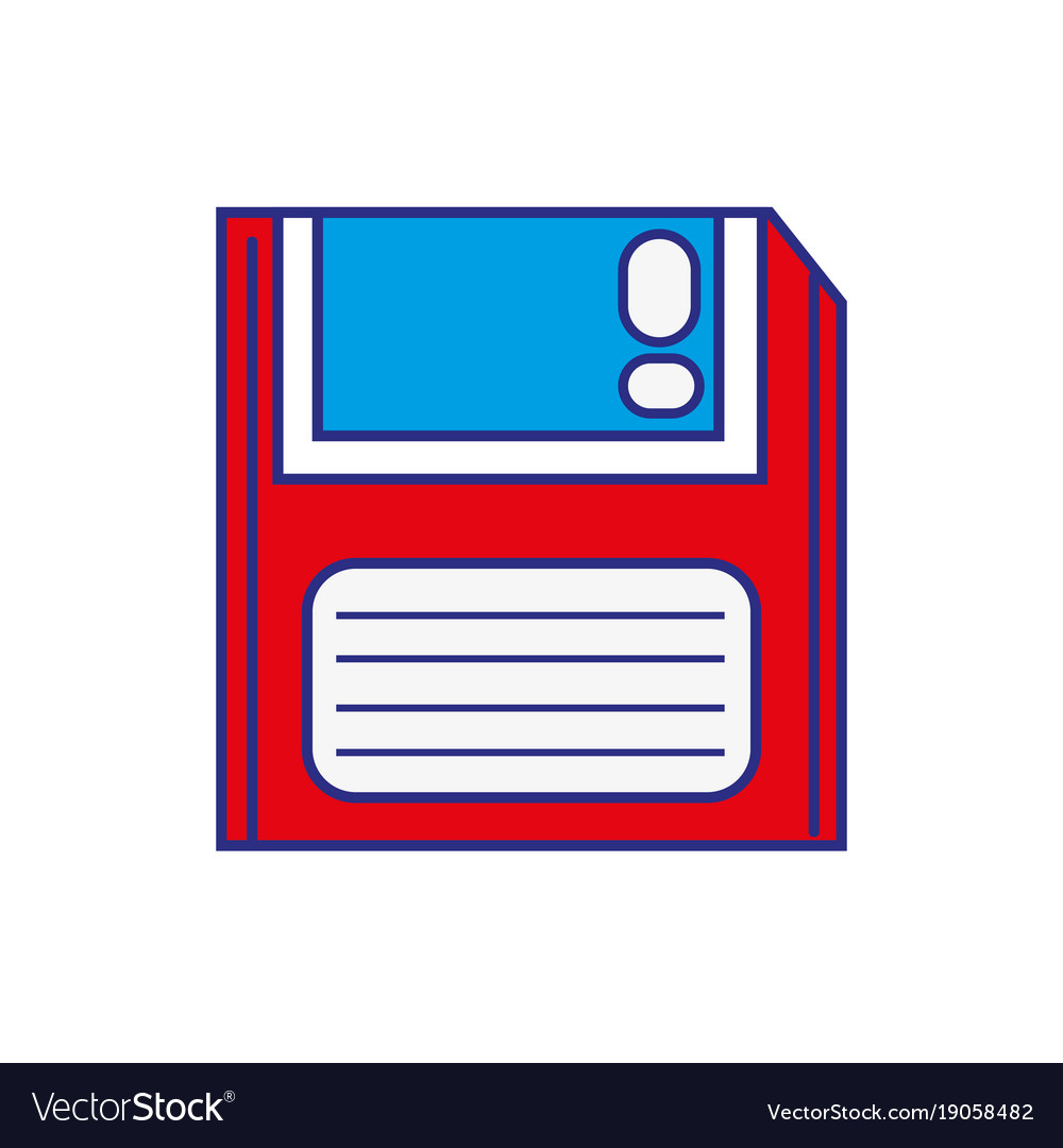 Full color retro diskette technology with data