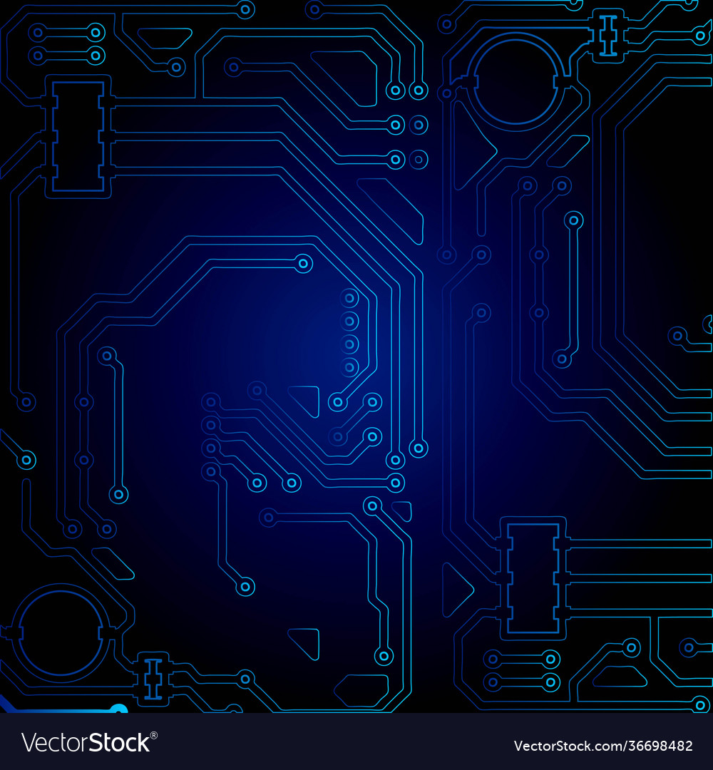 High tech technology geometric and connection