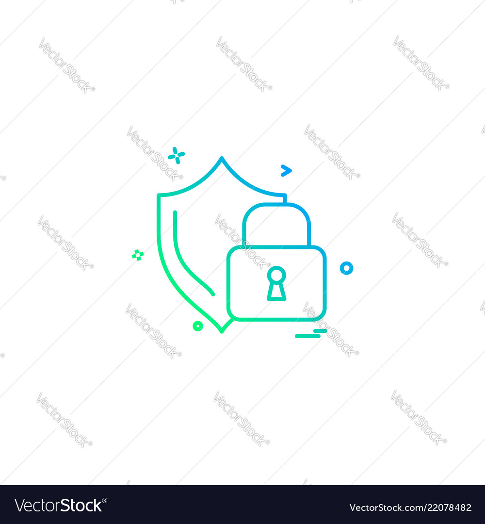 Password and security icon design vector image Password and security icon design