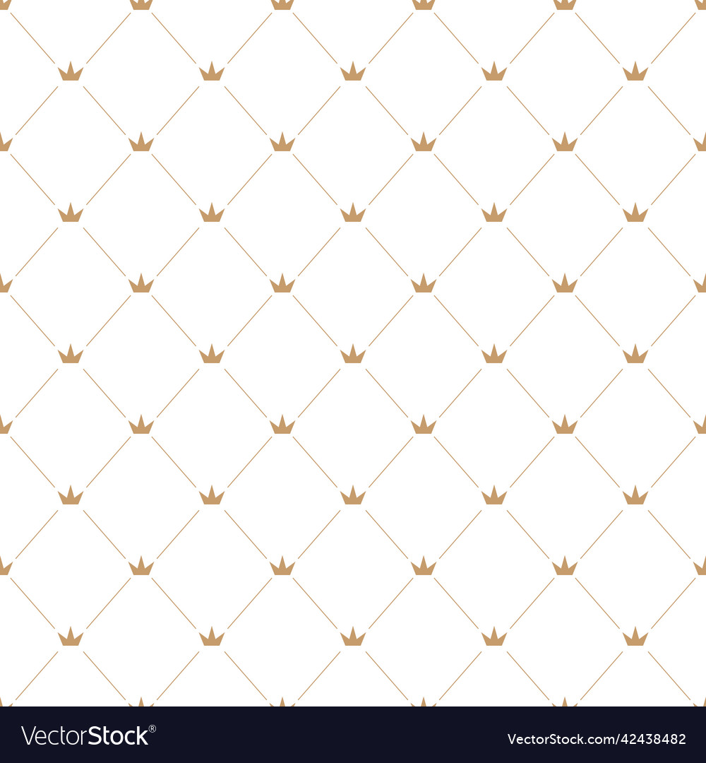 Seamless pattern of crown and lines for texture vector image Seamless pattern of crown and lines for texture