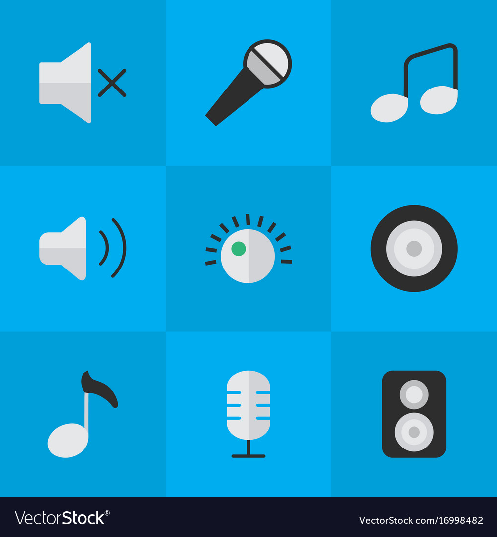 Set of simple icons element