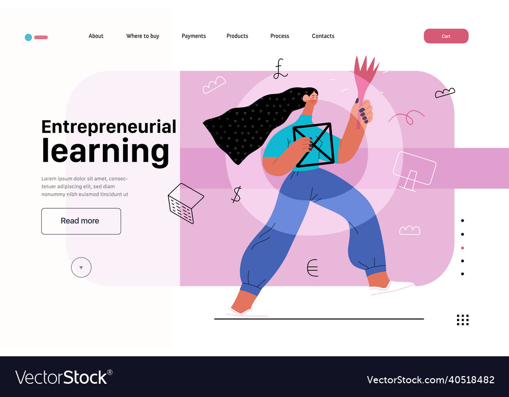 Startup website landing template