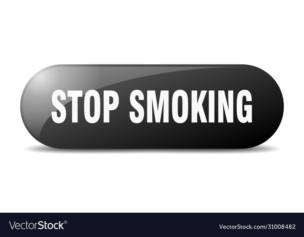 Stop smoking button sign key push